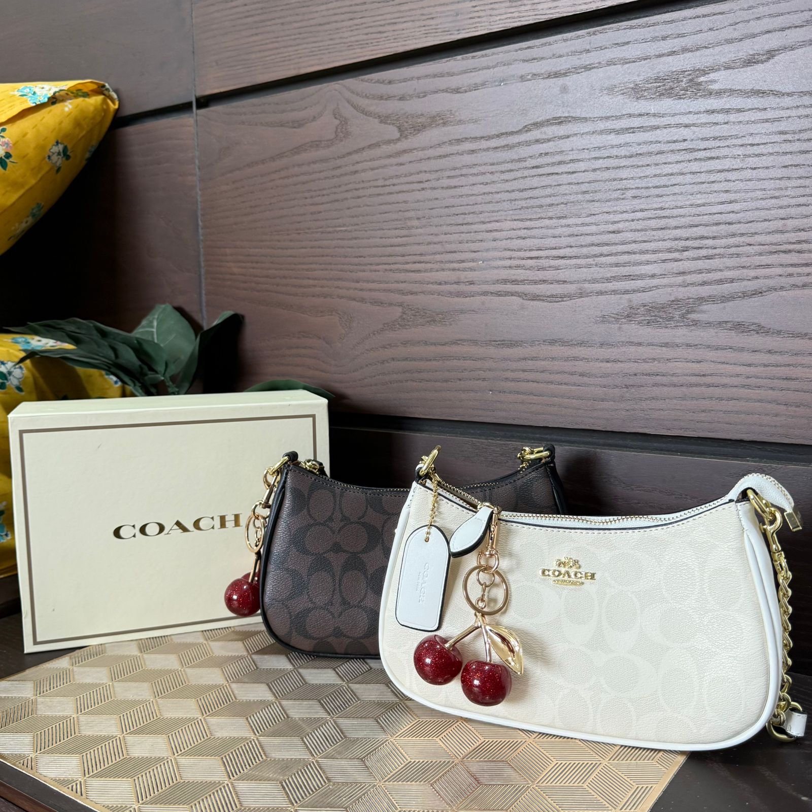 Coach Penn Shoulder Bag With A Cherry Charm - Main Image