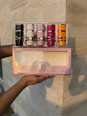 LATTAFA YARA 4pcs and ASAD 1pcs EAU DE Perfume Natural Spray set