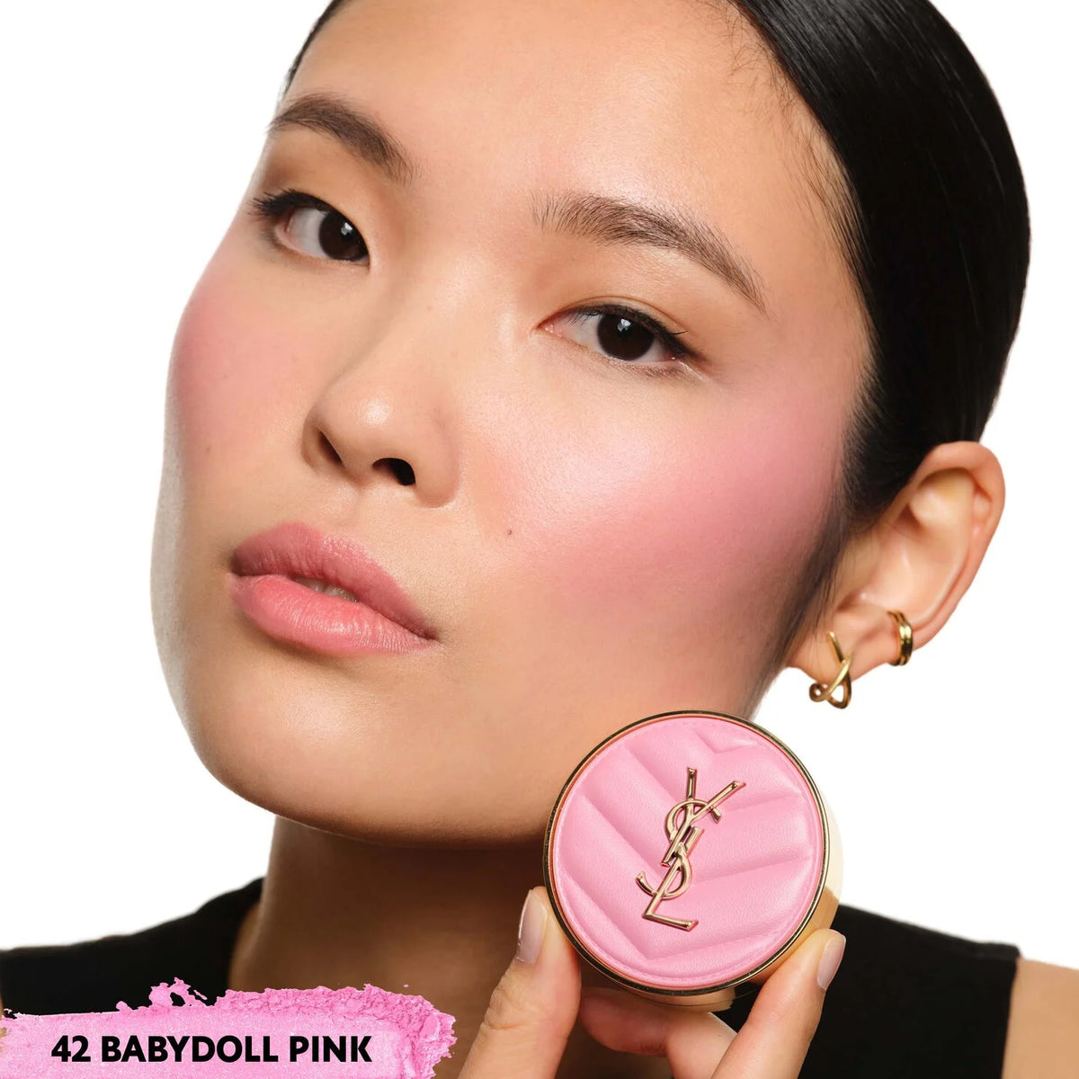 Powder Blush Rectangular YSL- MAKE ME BLUSH 24H BUILDABLE BLURRING POWDER BLUSH