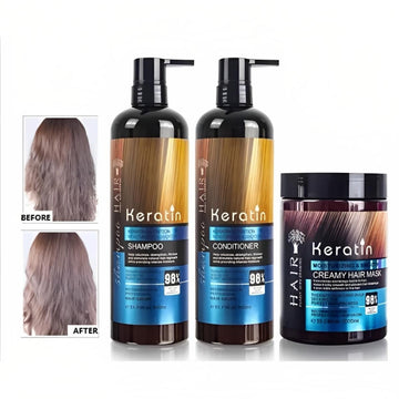 Keratin Nutrition Moisturizing & Smooth Shampoo + conditioner + Creamy Mask (DEAL 10% OFF)