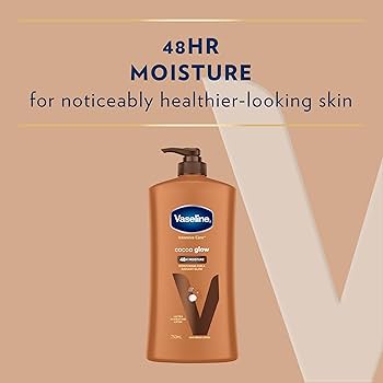 Vaseline total moisture cocoa glow 24 nourishing lotion  750ml