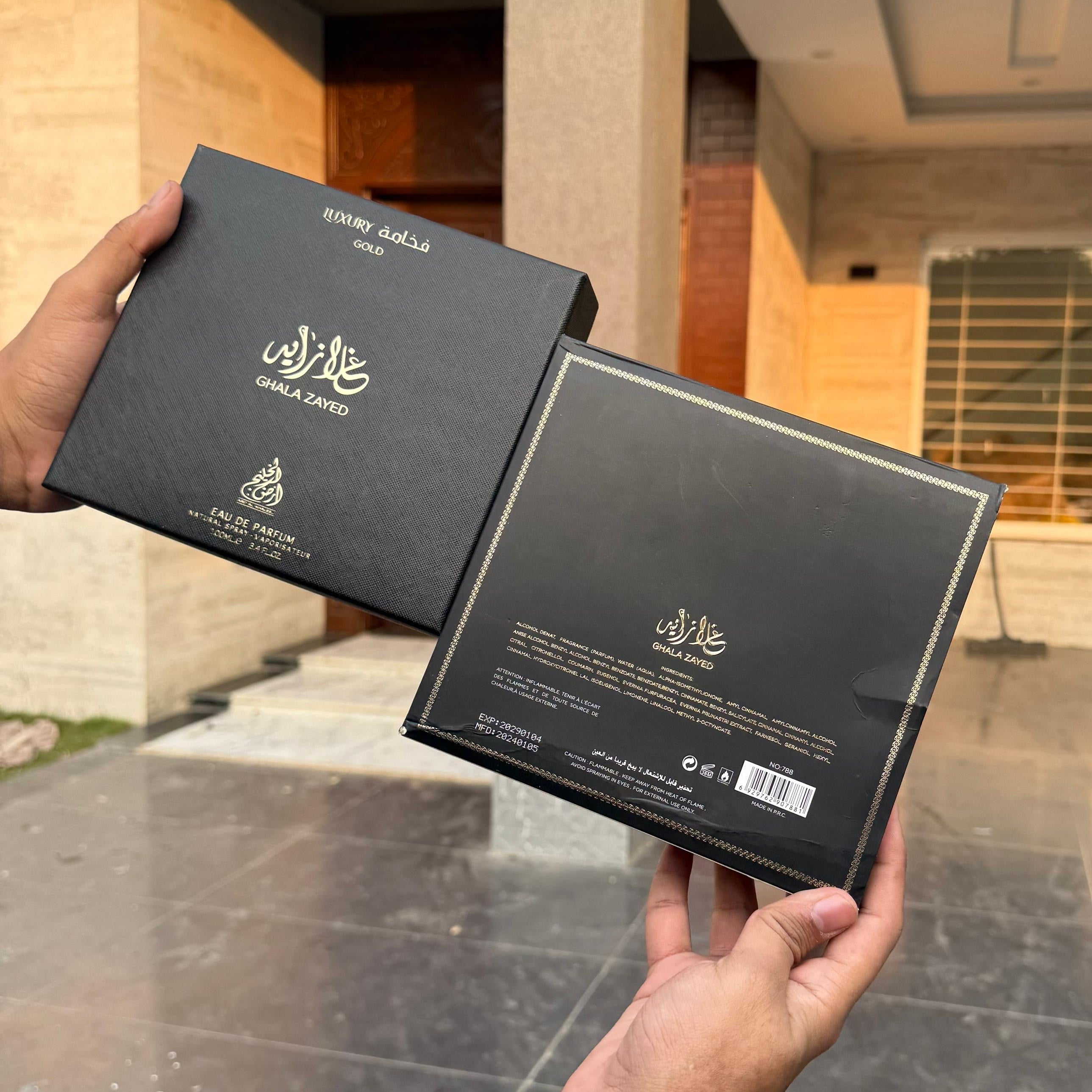 ドバイ香水　Ghala Zayed Luxury Gold EDP　100ml Ghala Zayed 100ml Golden Eagle Perfume Long Lasting From