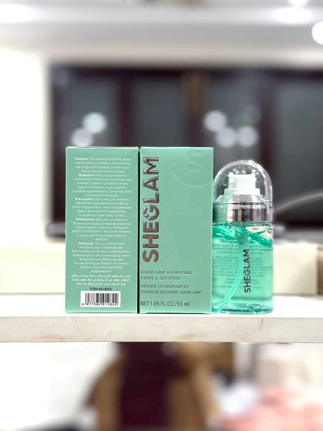 SHEGLAM Good Grip Hydrating Prime & Set Spray Long-Lasting Jelly-to-Mist Face Makeup Setting Spray