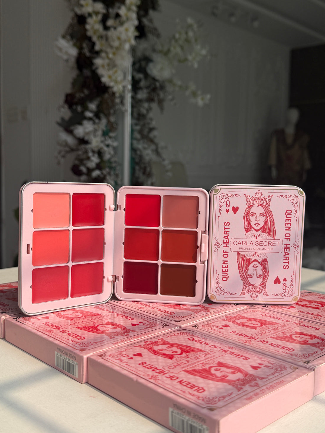 Queen Of Heart Carla Secret 12-color Concealer Blush Makeup Palette Multi-functional