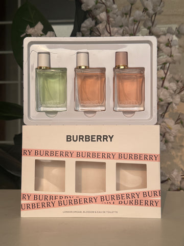BURBERRY perfume set (london dream , blossom & eau de toilette )