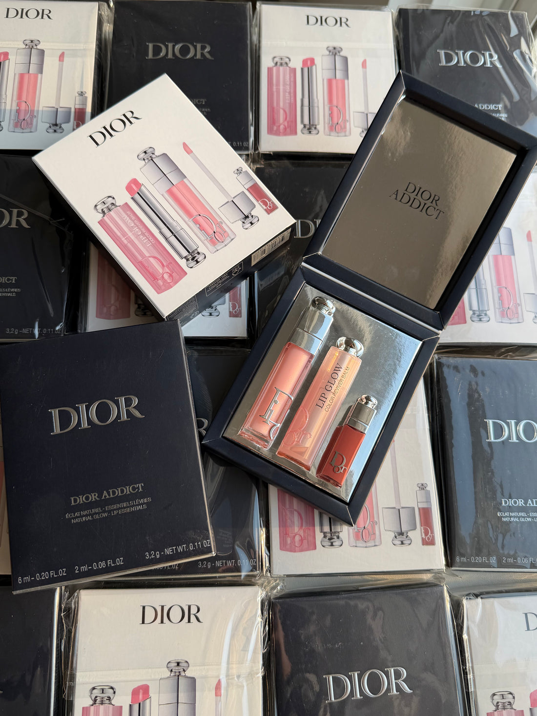 Dior Addict Lip Essentials 3pc Set + Gift Box Lip Glow & Maximizer