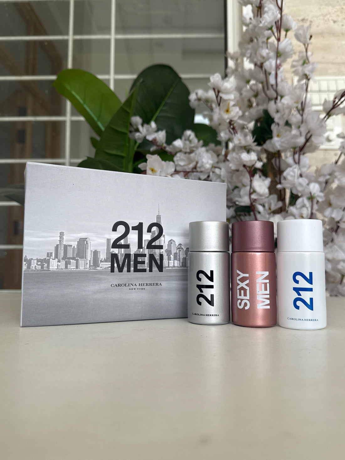 212 MEN CAROLINA HERRARA NEW YORK MINI PARFUM SET 3X1