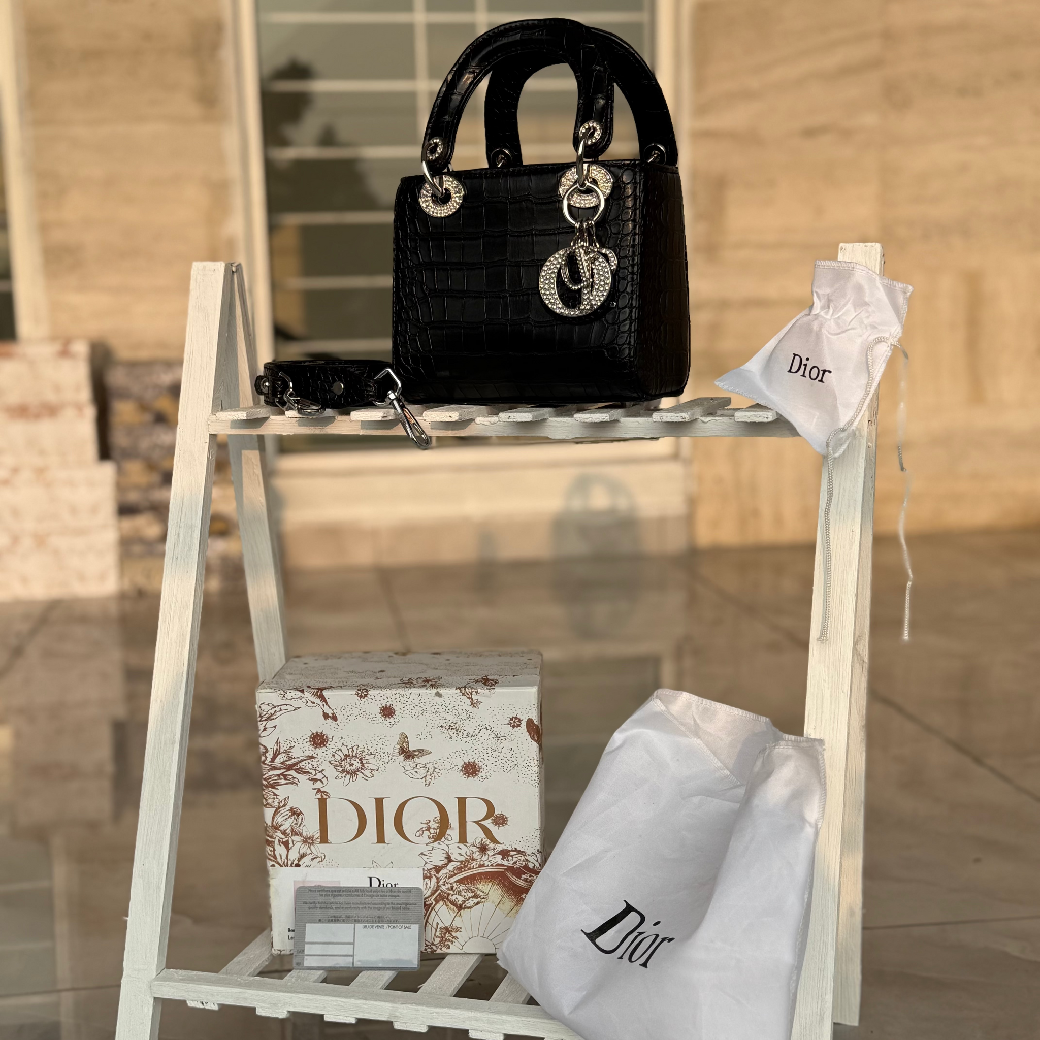 Christian dior Lady Dior Bag (BLACK)