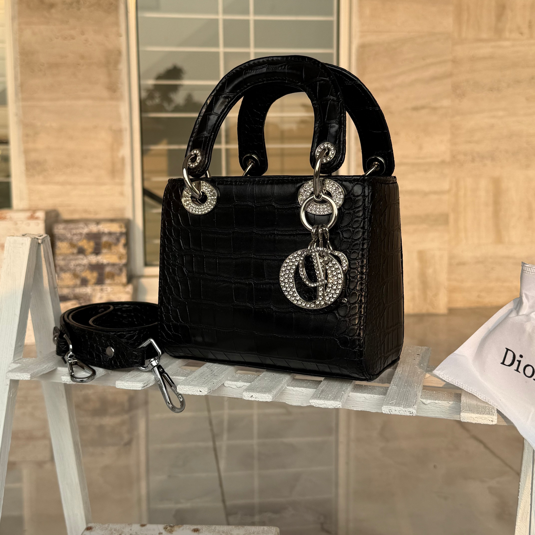Christian dior Lady Dior Bag (BLACK)