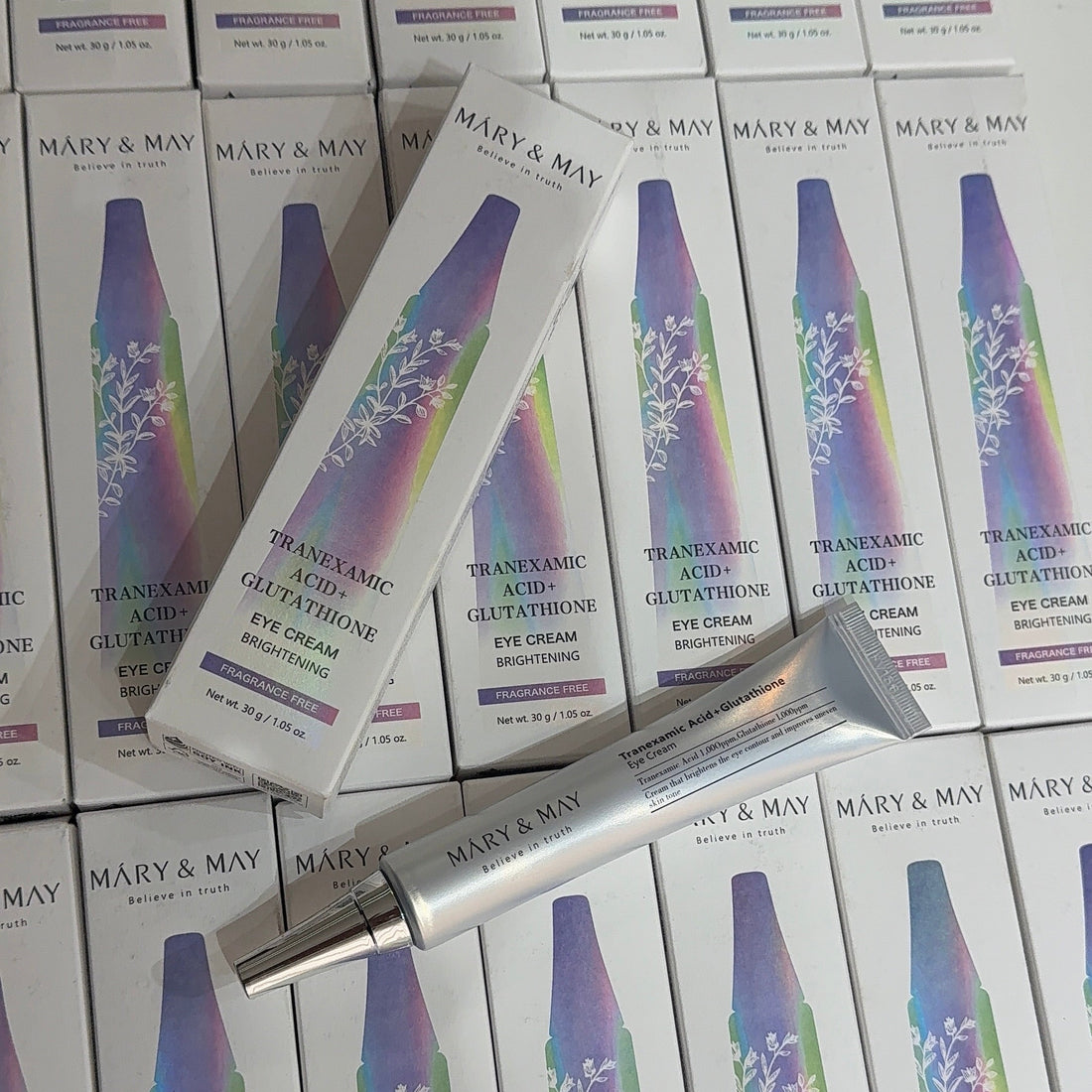 mary & may tranexamic acid and glutathione eye cream