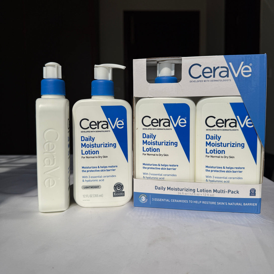 CeraVe Daily Moisturizing Lotion For Normal to Dry Skin 355ml (Pack of 2)