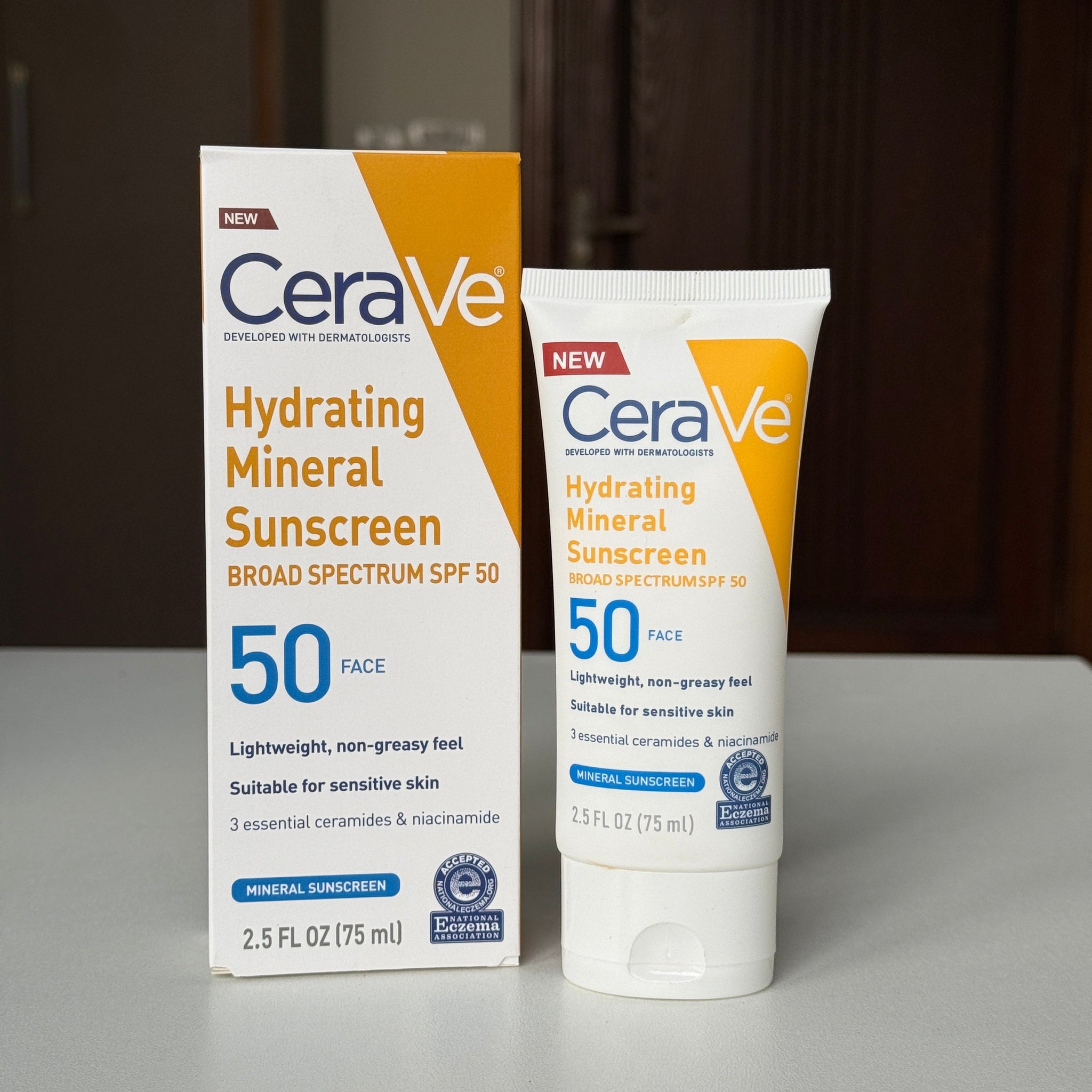 CeraVe Hydrating Mineral Sunscreen Broad Spectrum SPF 50