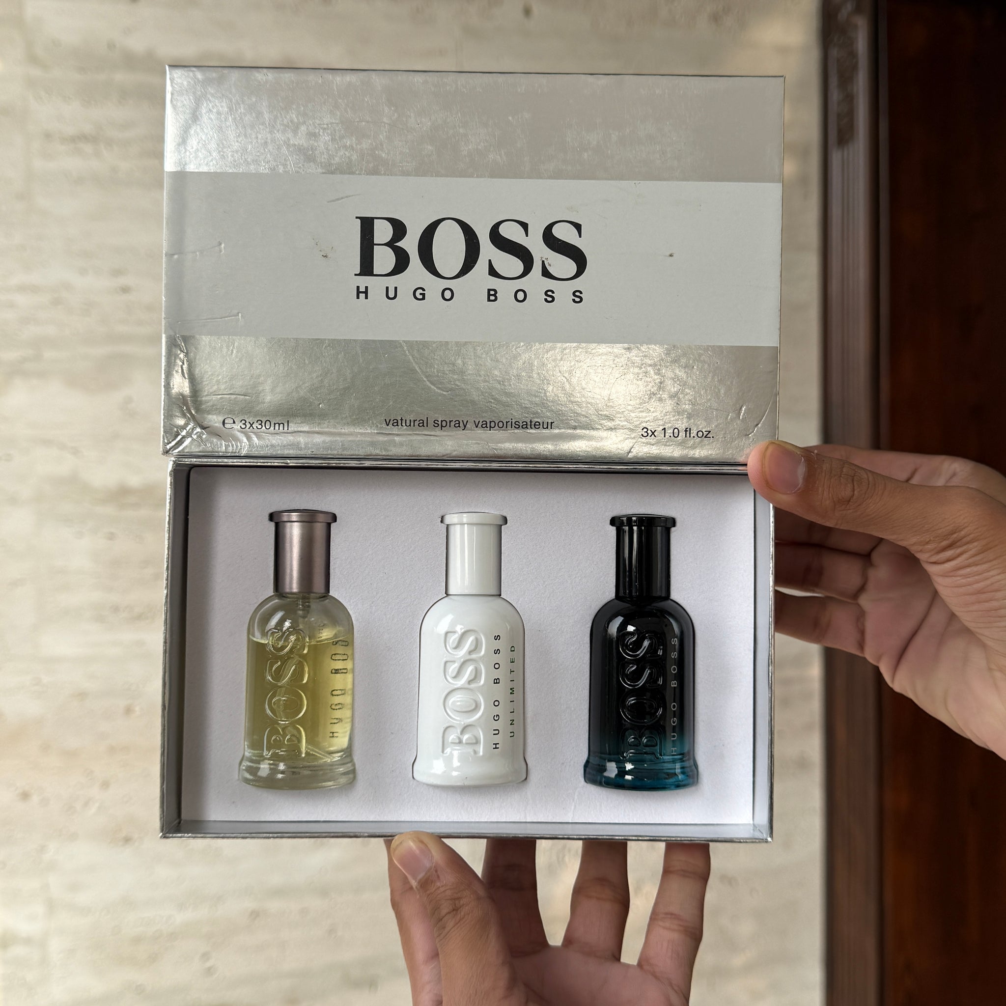 HUGO BOSS MINI PERFUME SET 30ML x 3