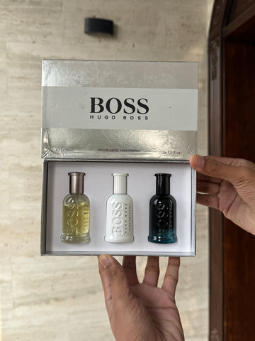 HUGO BOSS MINI PERFUME SET 30ML x 3