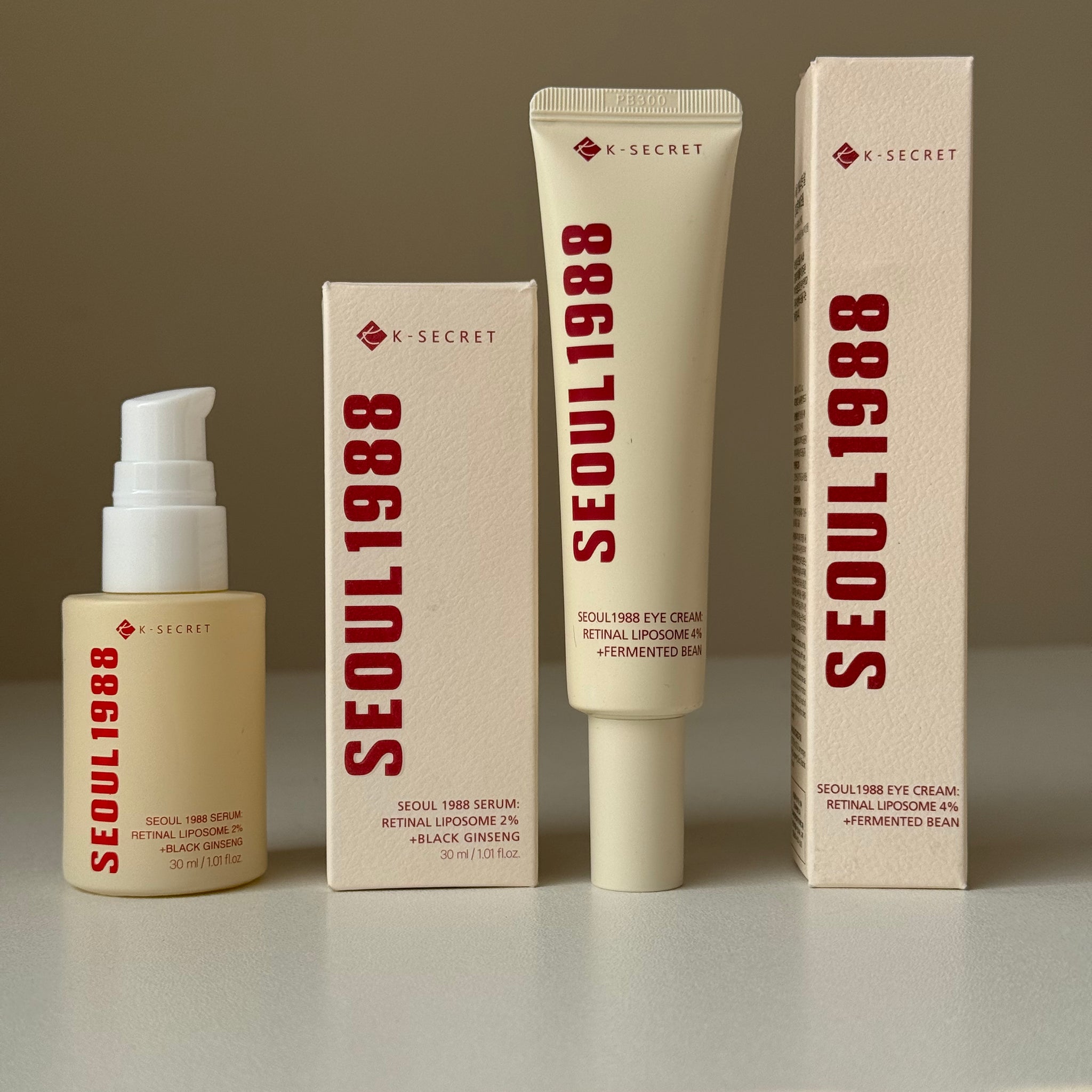 K-SECRET Seoul 1988 Set (Eye Cream - Skin Tightening Serum)