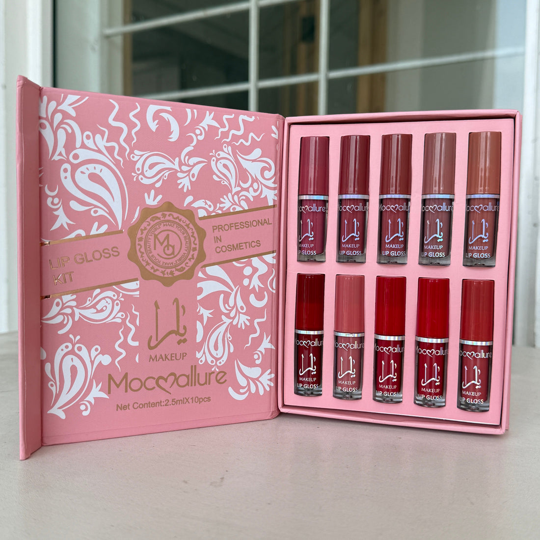 mocallure yara lip gloss kit 10 pcs matte