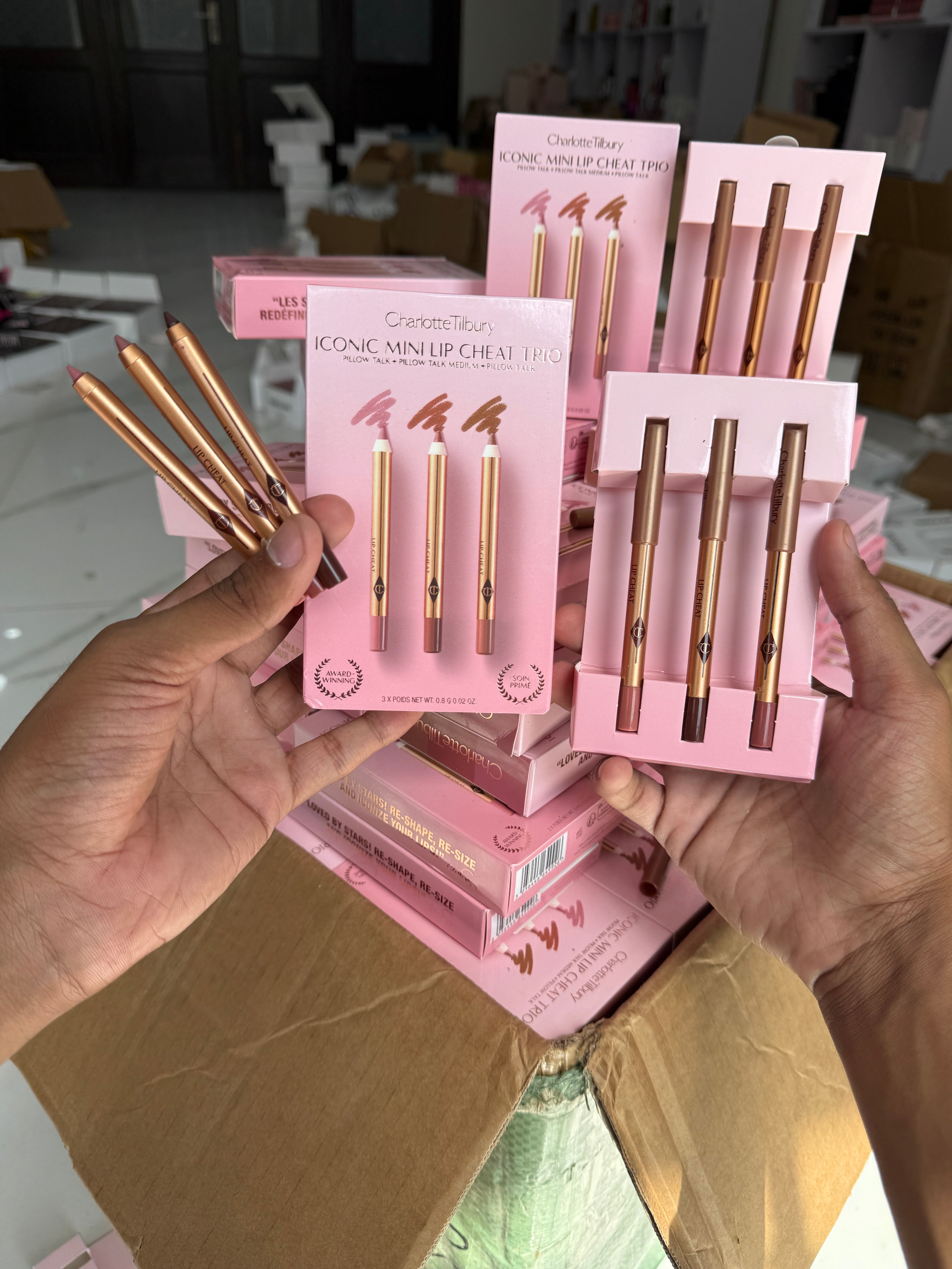 CHARLOTTE TILBURY Iconic Mini Lip Cheat Trio Pencils