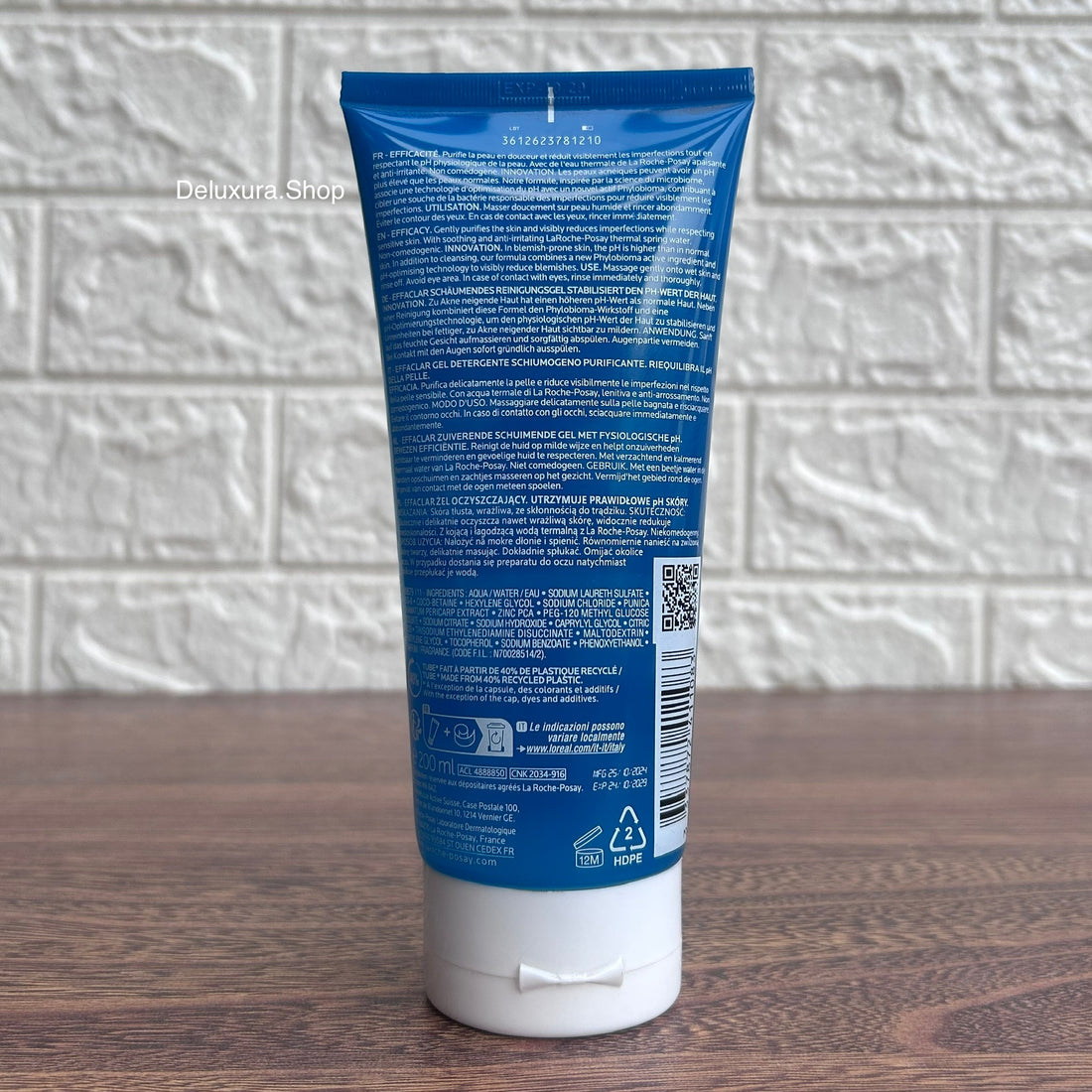 La Roche Posay EFFACLAR Purifying Foaming Gel For Oily Sensitive Skin (tube 200ml)