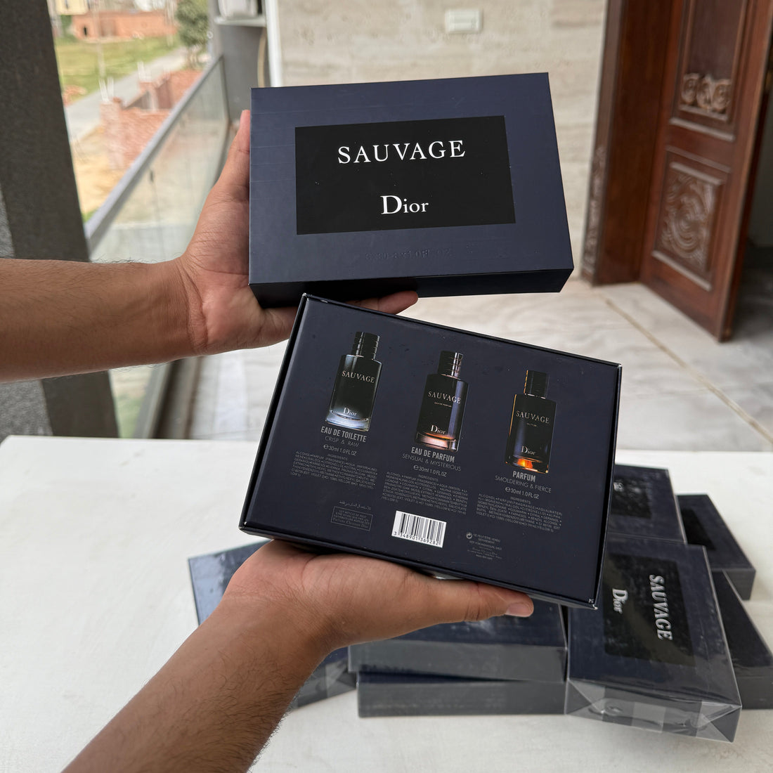 DIOR SAUVAGE MINI PERFUME SET  30ML x 3