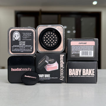 Huda Beauty MINI EASY BAKE LOOSE BAKING & SETTING POWDER SHADE CUPCAKE