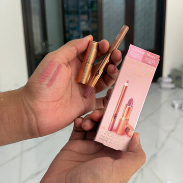 charlotte tilbury mini pillow talk lipstick & liner set (perfect lipcombo set) (prebooking start)
