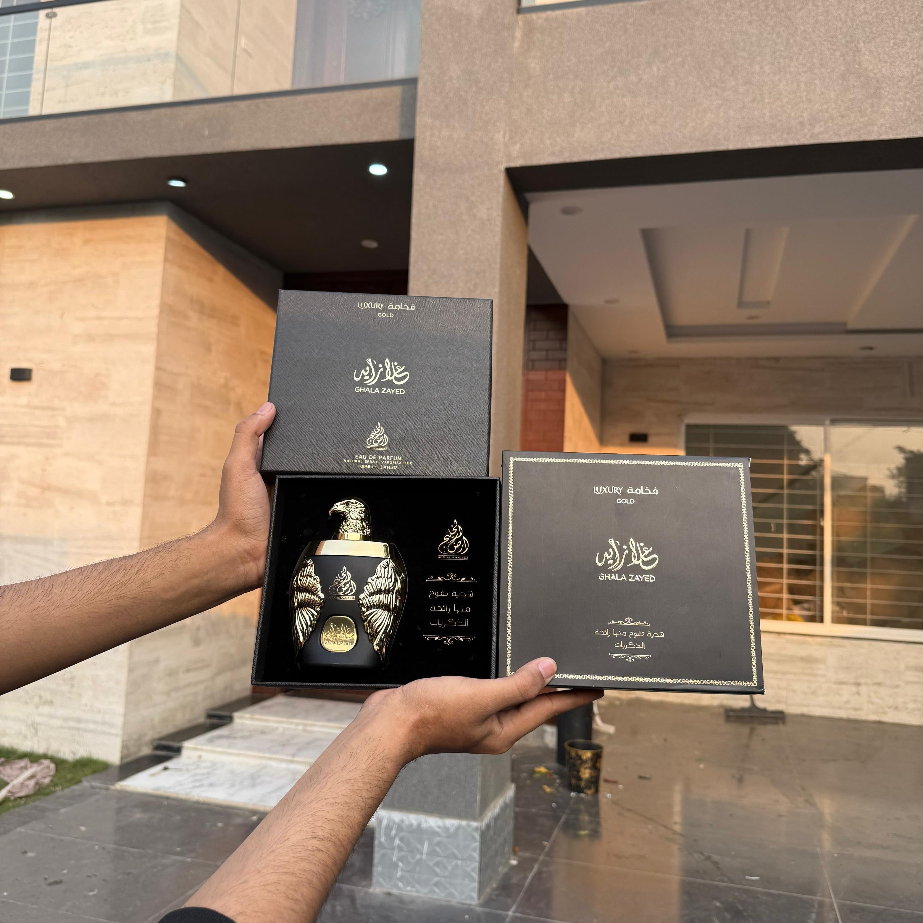 ドバイ香水　Ghala Zayed Luxury Gold EDP　100ml Ghala Zayed 100ml Golden Eagle Perfume Long Lasting From